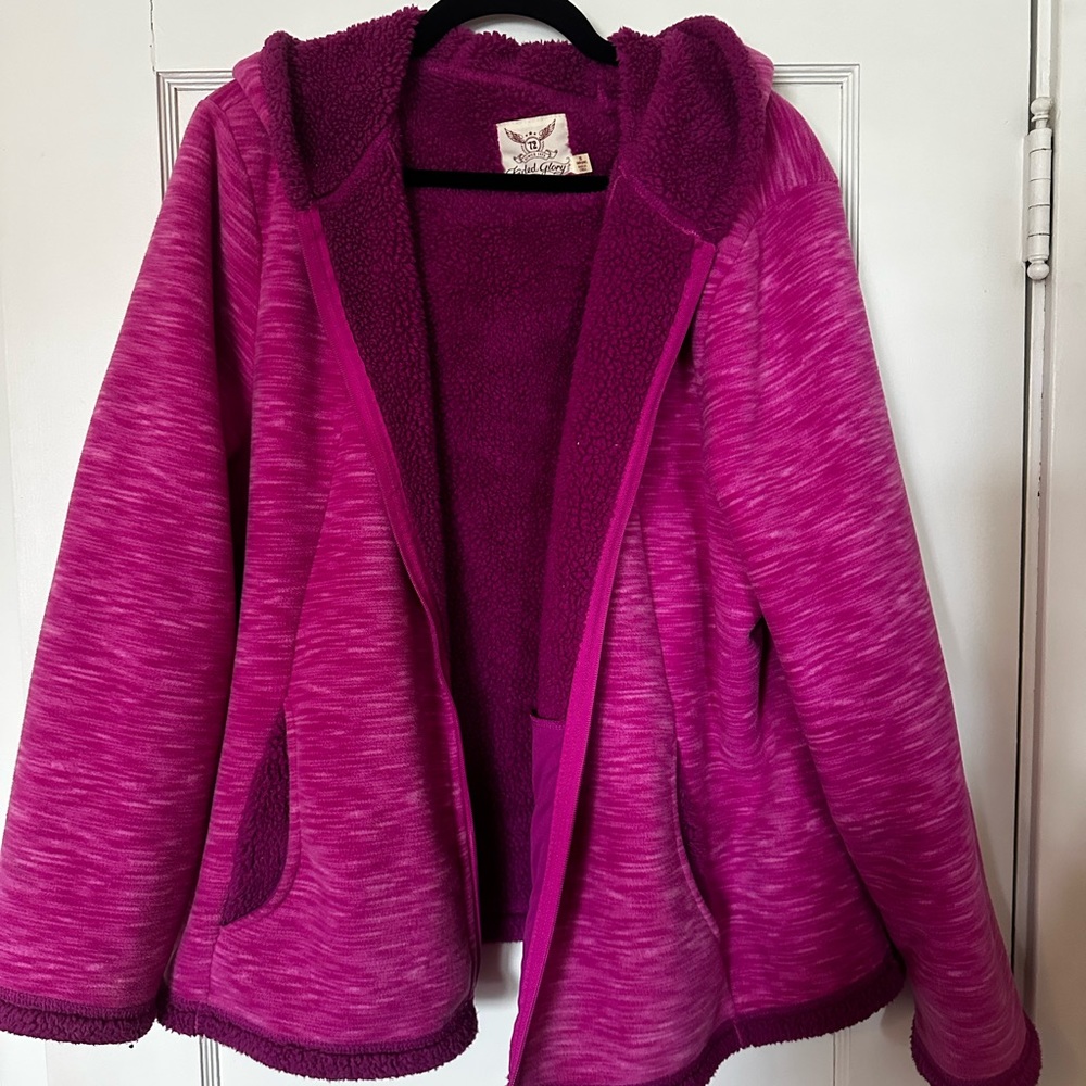 Pink Faded Glory hoodie coat 2XL
